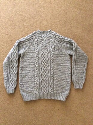 Man's aran jumper