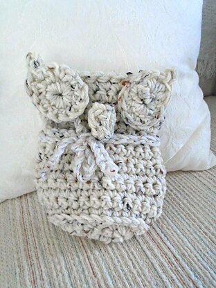 897-crochet stuffed owl toy or pillow