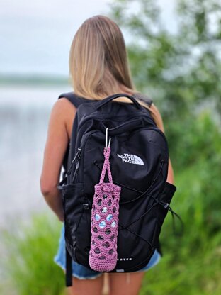Ocean Reef Crochet Water Bottle Holder