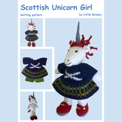Scottish Unicorn Girl - knitting pattern