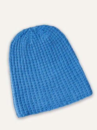 Extra Slouch Hat in Blue Sky Fibers - T19 - Downloadable PDF