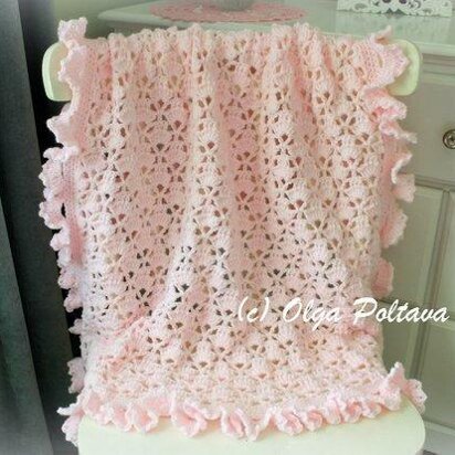 Lace Cupcakes Baby Blanket