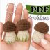 Crochet Mushroom Amigurumi Pattern: Christmas Ornaments & Keychain