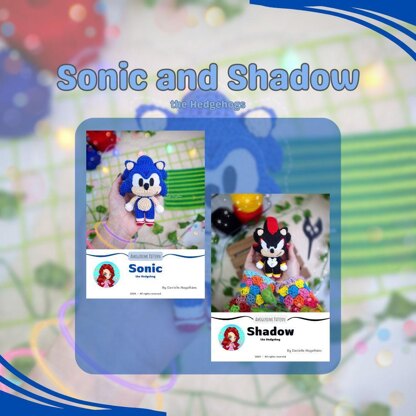 Sonic and Shadow, the hedgehogs amigurumi pattern