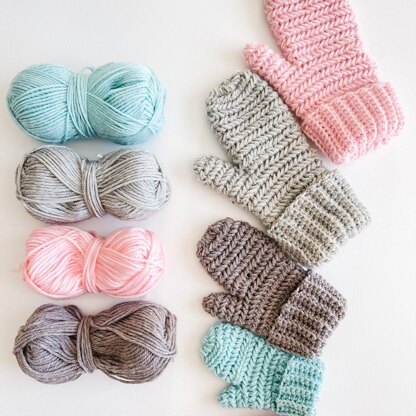 Heavenly Herringbone Mittens