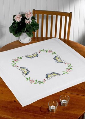 Permin Birds Tablecloth Cross Stitch Kit