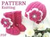 Baby Booties Baby Cap Knitted Pattern Set Baby Girl Infant