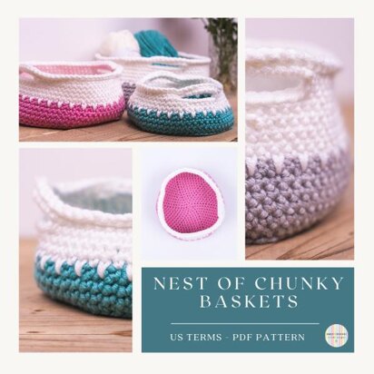 Nest of Chunky Baskets - US Terms