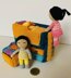 Amigurumi dollhouse double bed