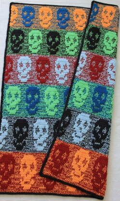 Crochet Skull Pattern: Reversible Crochet Skull Blanket