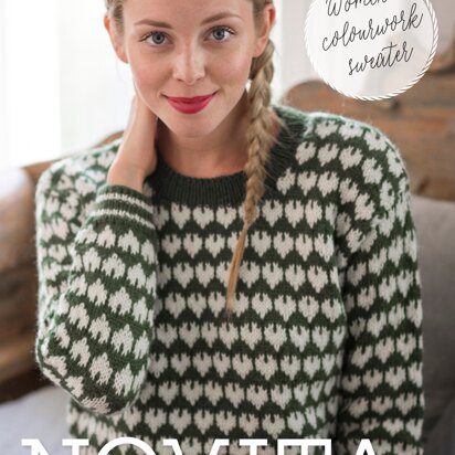 Women's Colorwork Sweater in Novita Nordic Wool - Downloadable PDF