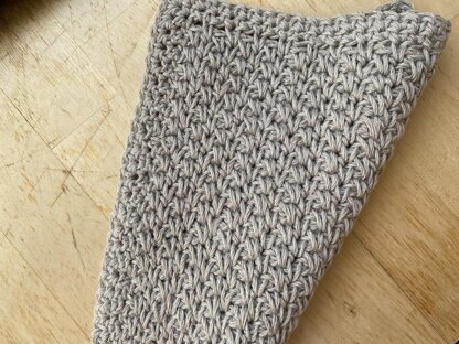 Olive Double Linen Stitch Washcloth