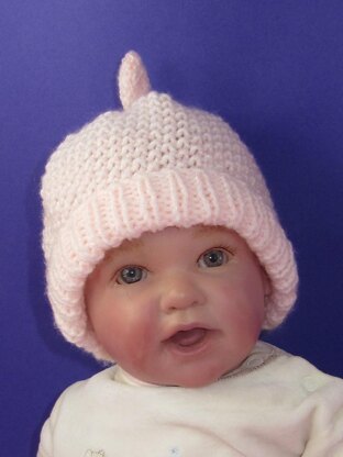 Baby Moss Stitch Topknot Beanie Hat