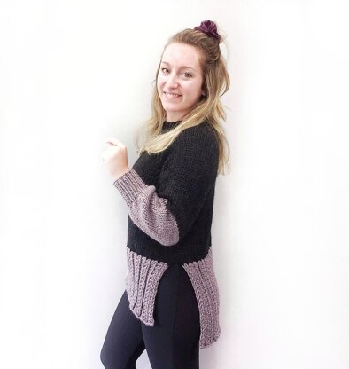 Lavender Dip Sweater