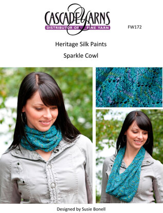 Paints Sparkle Cowl in Cascade Heritage Silk - FW172