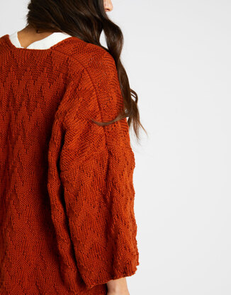 Pacha Cardigan in Wool and the Gang Shiny Happy Cotton - Leaflet