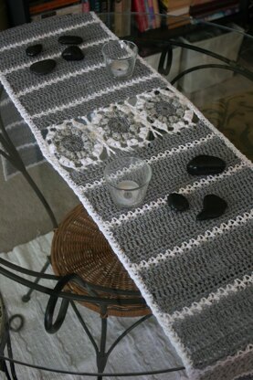 Grayscale Table Runner