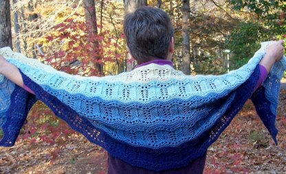 Blue Ridge Mountains shawl