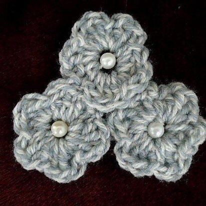 Grey 5 Petal Flower