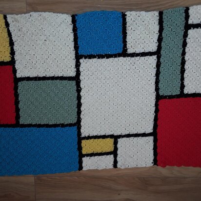 Mondrian style1 C2c blanket