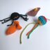 Knitted cat toys