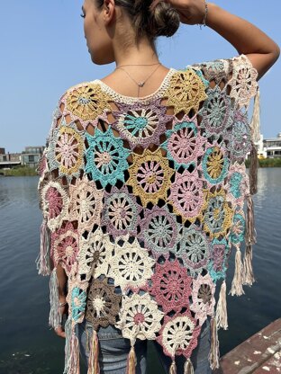 Fortune Flower Poncho