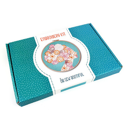 Oh Sew Bootiful She Blooms Embroidery Kit - 6in