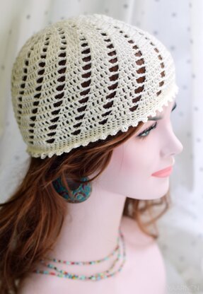 Adeline crochet lace hat