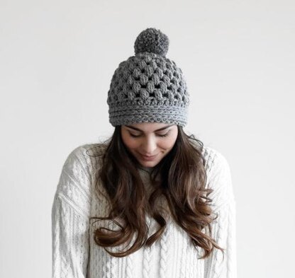 Chunky pom hat