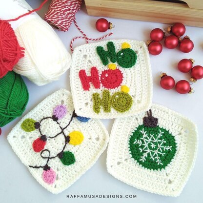 Christmas Lights Granny Square