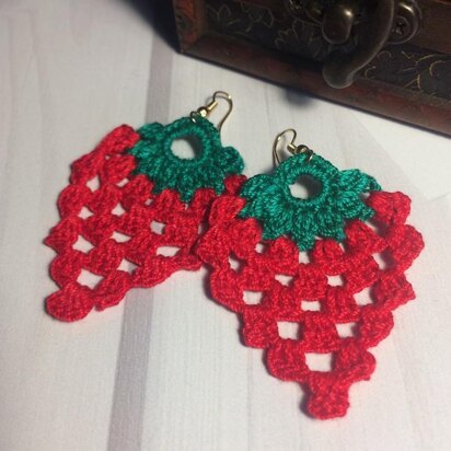 63. Raspberry earrings