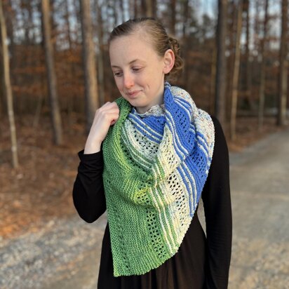 Jazz It Up Shawl - knitting pattern