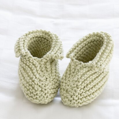 Precious Booties in Bernat Handicrafter Cotton Solids