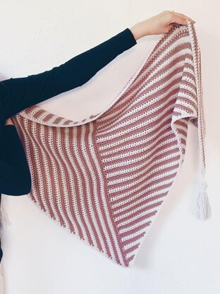 Stripe Me Shawl