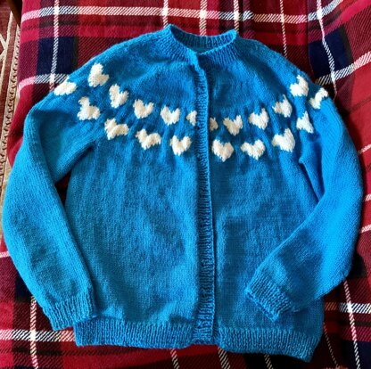 Hearts cardigan