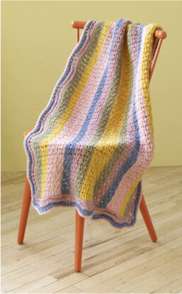 Summer Stripes Baby Afghan in Lion Brand Vanna's Choice - 90731AD