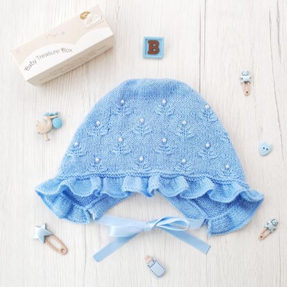 Baby bonnet "Lotus flower"