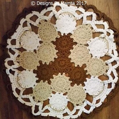 Crochet Doily Rug Pattern Earth Mandala