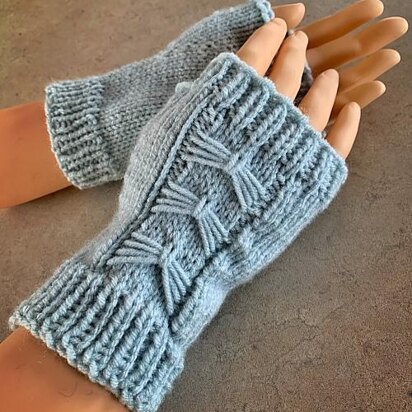 Arm Warmers or Mitts with BOWS