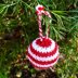 Striped Christmas Bauble Knitting Pattern - Christmas Knitting Pattern.