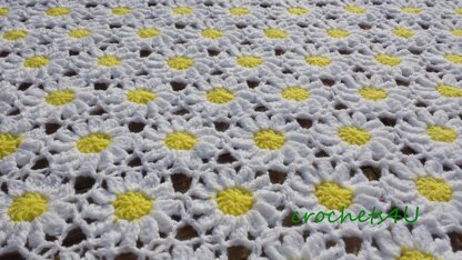 Flower afghan