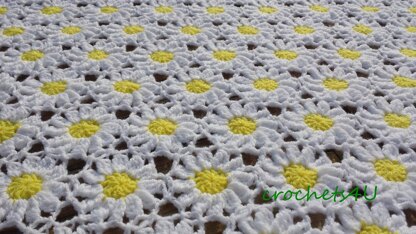 Flower afghan