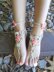 Flowered Barefoot Sandals