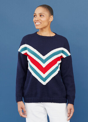 Nadia Jumper - Knitting Pattern For Women in Debbie Bliss Rialto DK