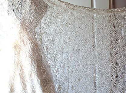 Rectangle lace shawl "Annabelle"