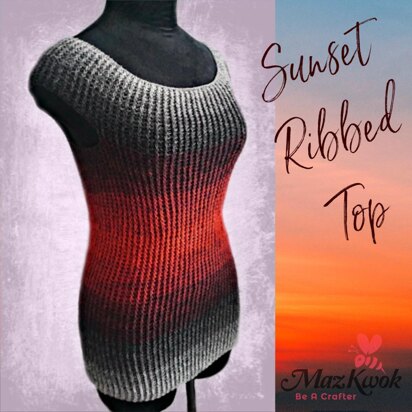 Sunset Ribbed Top