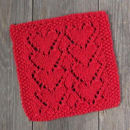 Lovely Heart Dishcloth