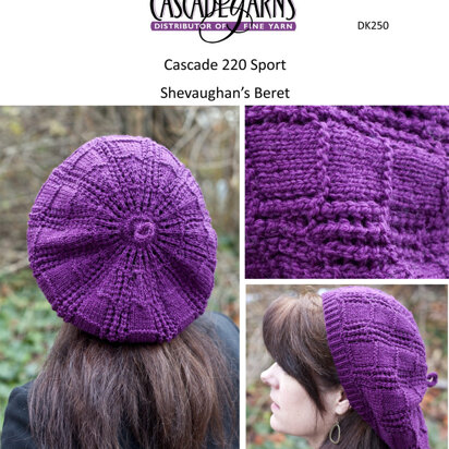 Shevaughn's Beret in Cascade 220 Sport - DK250