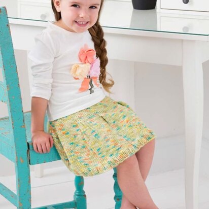 Girl's Flirty Skirt in Red Heart Gumdrop - LW3905