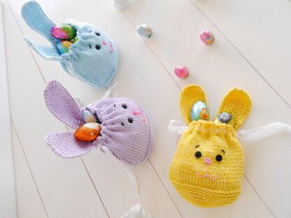 Knitting Pattern - cute Bunny Bag - Easter Bag - No.159E